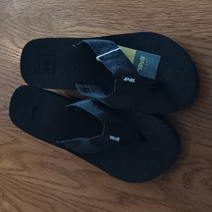 Teva Women's Black Mush Mandalyn Wedge Women Size 9 NWT